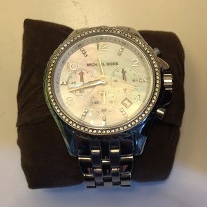 Michael Korda Sterling Silver Watch